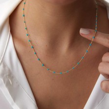 By Golden House Mavi Mineli Golf Zincir