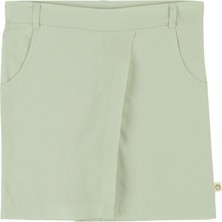 Little Gusto Çocuk Şort Etek Yeşil Organik Pamuk