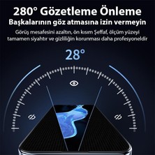 Coofbe 0.3mm Parmak Izi Bırakmaz Alümina Privacy  Iphone 15 Hayalet Ekran Koruyucu Full Kaplama