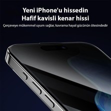 Coofbe 0.3mm Parmak Izi Bırakmaz Alümina Privacy Iphone 15 Pro Hayalet Ekran Koruyucu Full Kaplama