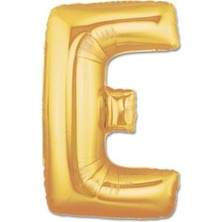 Organizasyon Pazarı 34 inç E Gold Renk Harf Folyo Balon