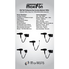 Johnson Maxifön 220V ve USB Şarj Çıkışlı Otel Tipi Saç Kurutma Makinesi 1600W