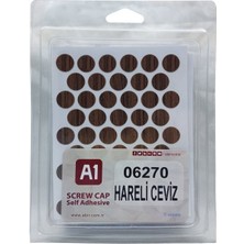 A1 Pvc Yapışkanlı Tapa Desenli 14MM Düz Yüzey Hareli Ceviz (Stw 72)