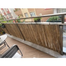 Özgazi Hasır Kamış Bahçe Çiti Balkon Çiti Gölgelik Dekorasyon 100 Cm x 5 Metre