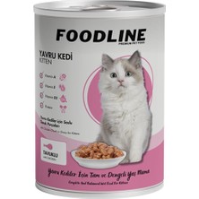 Foodline Tavuklu Yavru Kedi Konservesi 400 gr