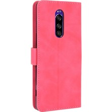 Manyi Mall Sony Xperia 1 Kart Ekleme Deri Için Kılıf Folio Flip Case Koruyucu (Yurt Dışından)