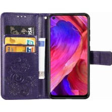 Manyi Mall Oppo A93 5g Flip Kapak Kılıf Için Kılıf Zarif Iş Kısa Dört (Yurt Dışından)