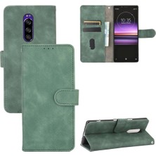 Manyi Mall Sony Xperia 1 Kart Ekleme Deri Için Kılıf Folio Flip Case Koruyucu (Yurt Dışından)