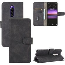 Manyi Mall Sony Xperia 1 Kart Ekleme Deri Için Kılıf Folio Flip Case Koruyucu (Yurt Dışından)