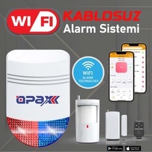 OPAX Bgr-12 Wıfı Kablosuz Siren Alarm Sistemi Mobil Uygulamalı