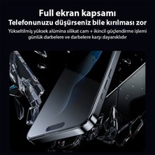 Ally iPhone 15 3D Full Privacy Gizlilik Cam Ekran Koruyucu Anti-Spy