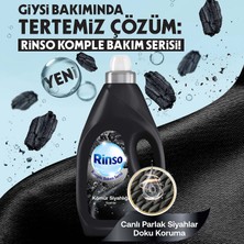 Rinso Sıvı Çamaşır Deterjanı Kömür Siyahlığı Siyahlar İçin Komple Bakım Serisi 3L