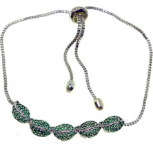 X-lady Accessories Gümüş Renk Beş Yapraklı Asansör Zirkon Bileklik - 2707