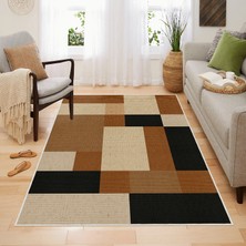 Homefesto Halı Kilim Dekoratif Özel Tasarım Yıkanabilir,İnce, Kaymaz Tabanlı, Modern Halı