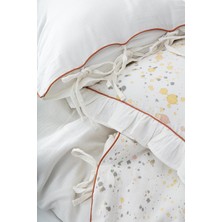Ecocotton Ilya Battal Boy Nevresim Takımı %100 Organik Pamuk Müslin Krem 240X220 cm