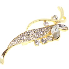 X-lady Accessories Altın Renk Mekik  Model Broş - 1736