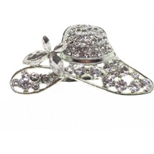 X-lady Accessories Gümüş Renk Şapka Model Broş - 1723
