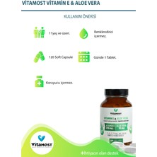 Vitamost Vitamin E + Aloe Vera 120 Kapsül