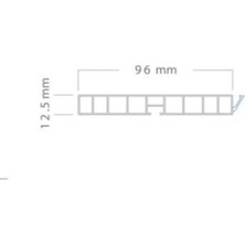 A1 Baza Pvc Profil 100MM Kaplamalı Inox