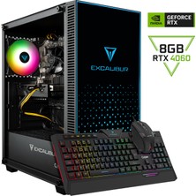 Casper Excalibur E65H.124F-BFB0X-0FD Intel Core i5 12400F 16GB 1TB SSD RTX4060 Freedos Masaüstü Bilgisayar