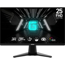 MSI 24.5" G255F 1920x1080 (FHD) 16:9 FLAT RAPID IPS 180HZ 1MS FREESYNC GAMING MONITOR