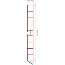 A1 Baza Pvc Profil 120MM Kaplamalı Siyah