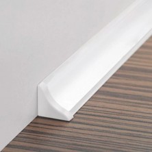 A1 Süpürgelik Pvc Profil Iç Bükey 15X15 Kaplamalı Hg Beyaz