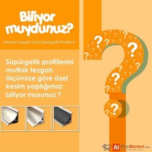 A1 Süpürgelik Pvc Profil Iç Bükey Hıgh Gloss Beyaz