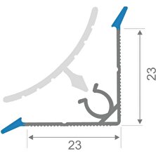 A1 Süpürgelik Pvc Profil Iç Bükey Kaplamalı 87 Armut