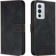 Bdt Shop Oneplus 9rt 5g Için Pu Deri Manyetik Kapatma Flip Folio Kart Telefon Kılıfı (Yurt Dışından)