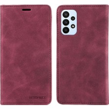 Bdt Shop Samsung Galaxy M13 4g Pu Deri Folio Cüzdan Koruyucu Manyetik Telefon Kılıfı (Yurt Dışından)