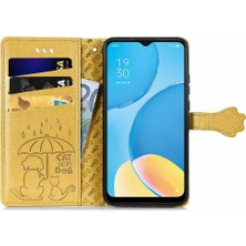 Bdt Shop Oppo A15 Flip Için Darbeye Kısa Kayış Karikatür Telefon Kılıfı (Yurt Dışından)