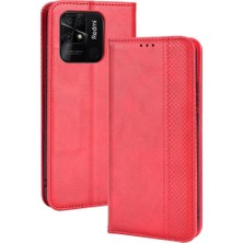 SZY Mall Xiaomi Redmi 10C Pu Deri Manyetik Kapatma Cüzdan (Yurt Dışından)