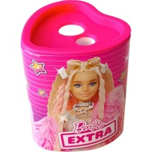 Barbie Metal Kutu Kalpli Çiftli Kalemtraş B-9753