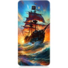 Teknomeg Samsung Galaxy J5 Prime Uyumlu Kızıl Deniz Yelkenli Gemi Desenli Silikon Kılıf