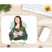 Eylül Design Sanat ve Kediler Baskılı Özel Tasarım Dikdörtgen Kaydırmaz Mousepad