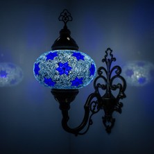 Mosland Home El Yapımı Hediyelik Mozaik Duvar Lambası Otantik Osmanlı