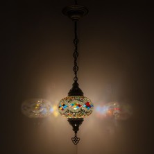 Mosland Home Dekoratif Mozaik Avize Tekli Osmanlı Lambası