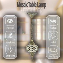 Mosland Home Mozaik Gece Lambası Avize Tekli Sarkıt Otantik
