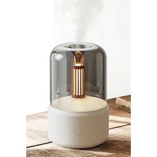 Markafox Silindir Model Ledli Hava Nemlendirici Dekoratif Buhar Püskürtücü Buhar Makinesi Humidifier