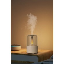 Markafox Silindir Model Ledli Hava Nemlendirici Dekoratif Buhar Püskürtücü Buhar Makinesi Humidifier