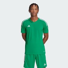 Adidas Yeşil Erkek Tiro 23 League V Yaka Forma T-Shirt IC7477