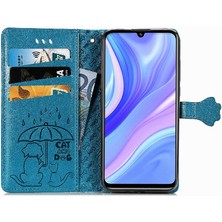 BDT Boutique Huawei Y8P Kılıf Için Kılıf Kısa Kayış Karikatür Hayvanlar Kapak Çevirin (Yurt Dışından)