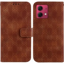 BDT Boutique Motorola Moto G84 5g Için Telefon Kılıfı Pu Deri Cüzdan Kapak Kickstand 8 (Yurt Dışından)