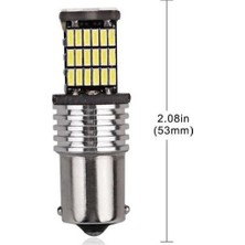 Erlight BA15S 1156 P21W 45 LED Geri Vites.sinyal.stop Ampulü 2 Adet 1 Takım 2 Adet -Beyaz