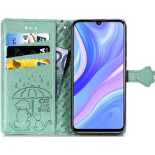 BDT Boutique Huawei Y8P Kılıf Için Kılıf Kısa Kayış Karikatür Hayvanlar Kapak Çevirin (Yurt Dışından)