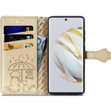 BDT Boutique Huawei Nova 10 Için Kılıf Kapak Kapak Karikatür Hayvanlar Darbeye Deri (Yurt Dışından)