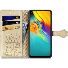 BDT Boutique Infinix Sıcak 9 Karikatür Hayvanlar Için Kılıf Kapak Kapak Kısa Kayış Darbeye (Yurt Dışından)