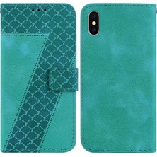 BDT Boutique Telefon Kılıfı Için iphone X/xs Kabartmalı Desen Kart Yuvası Fonksiyonu Flip Folio (Yurt Dışından)