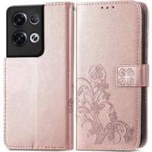 BDT Boutique Oppo Oppo 8 Pro Flip Kapak Kılıf Için Dört Yapraklı Yonca Iş (Yurt Dışından)